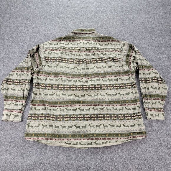 Woolrich Shirt Mens XL Southwestern Aztec Button Down Long Sleeve Vintage Preppy - Picture 8 of 8